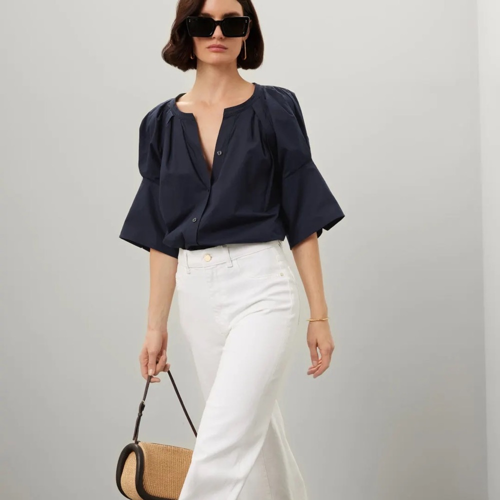 A.L.C. Chloe Blouse in Navy
